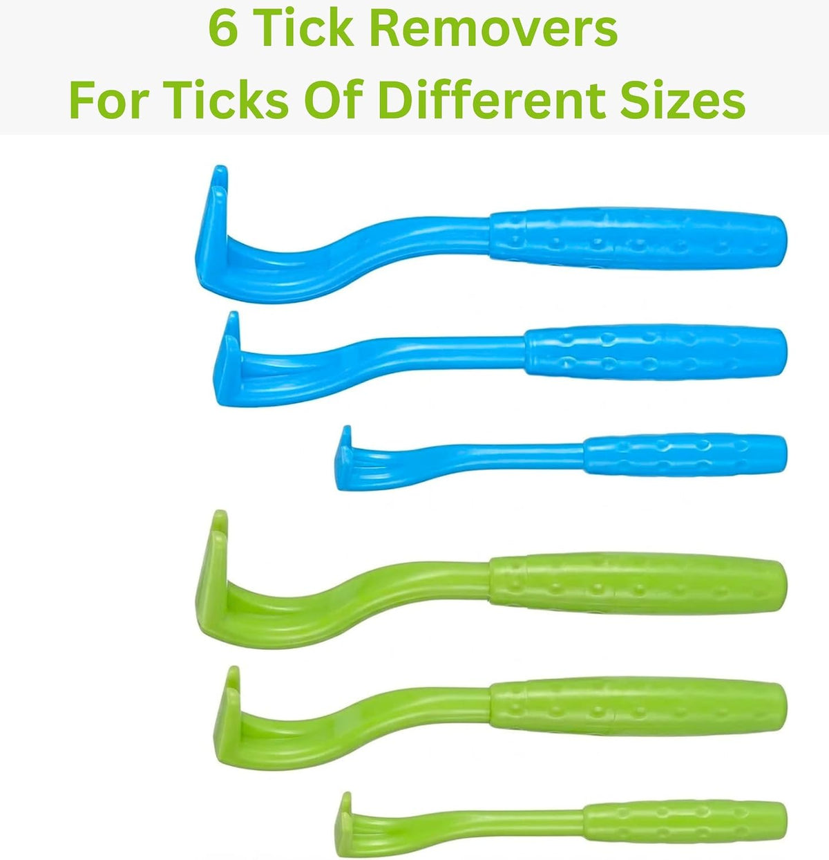 Tick Removal Tool Kit – 6-Pack for Humans and Pets | Includes Tick Identification Card | Safe and Effective Tick Removal for Dogs and Cats